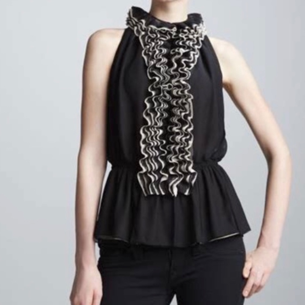 Robert Rodriguez Neiman Marcus Ruffle Top
